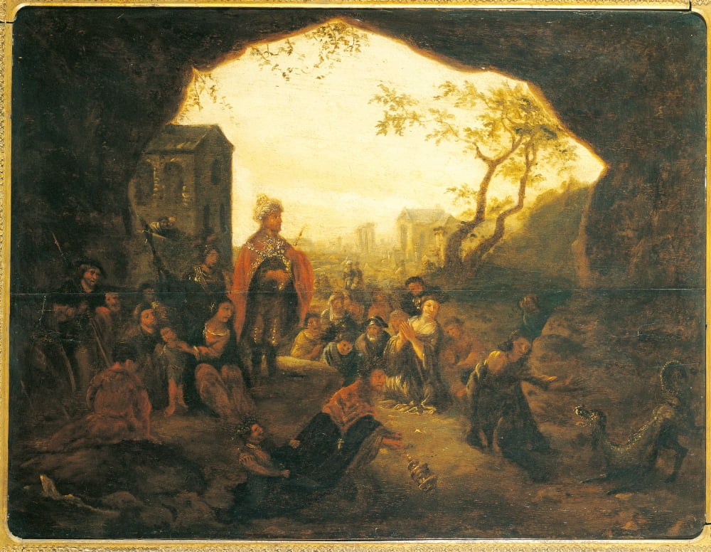 Daniel And The Dragon Canvas Art -  (36 x 24)