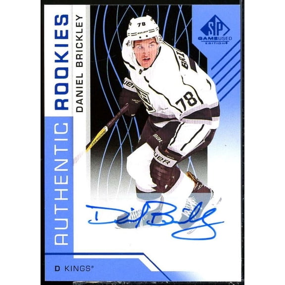 Daniel Brickley Rookie Card 2018-19 SP Game Used Autographs Blue #104