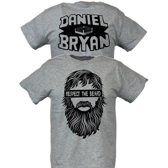 Daniel Bryan Respect the Beard Mens Gray T-shirt XL