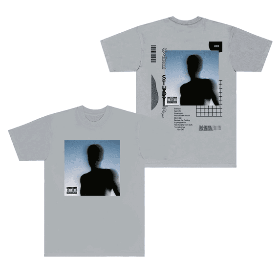 Daniel Caesar CASE STUDY 01 Album Cover Merch Men's & Women's Pure Cotton Short Sleeve Rapper Streetwear Trendy T-Shirt,S,Grey