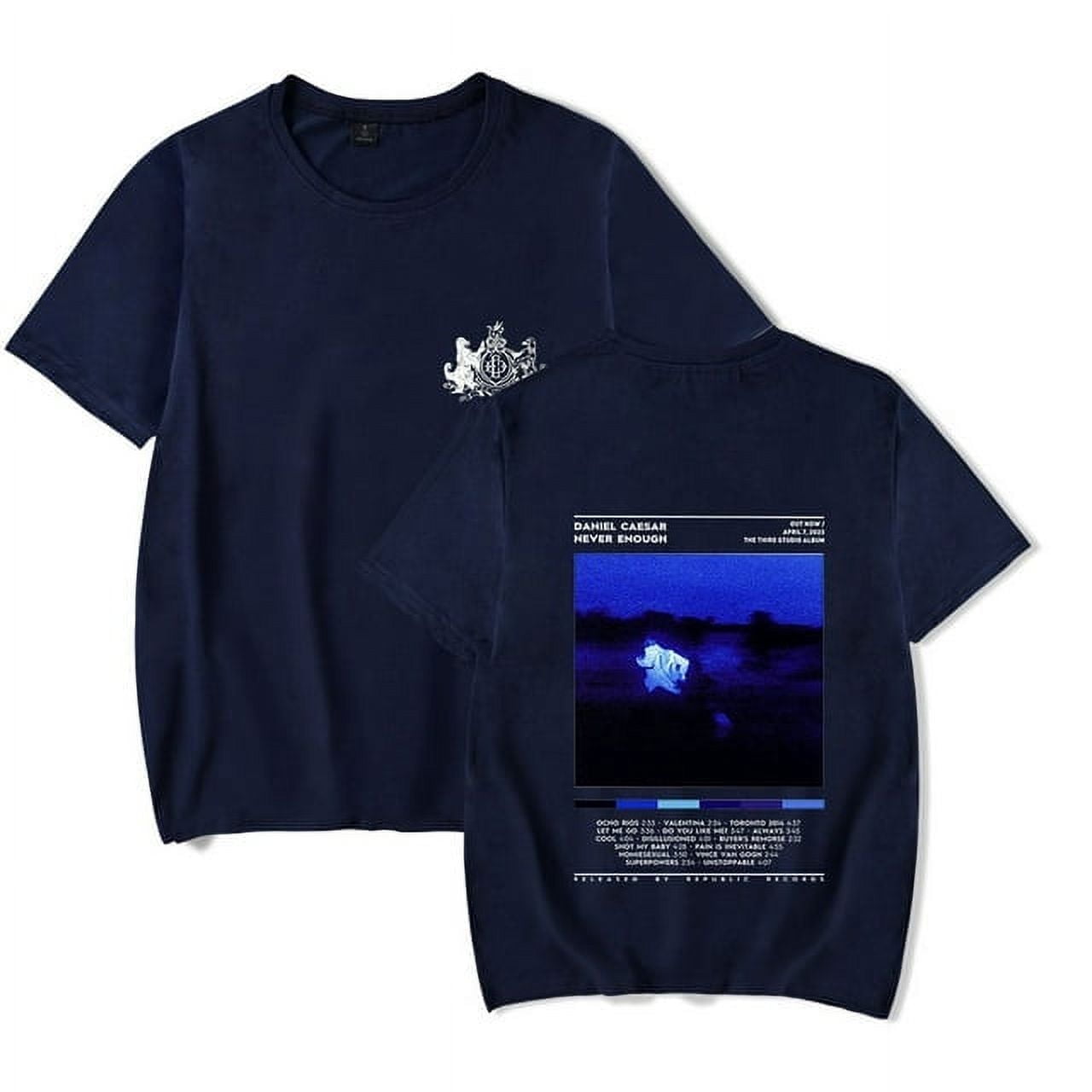 Daniel Caesar Crewneck T shirt unisex fashion pure cotton short sleeved Daniel Caesar Crewneck T shirt unisex fashion pure cotton short sleeved