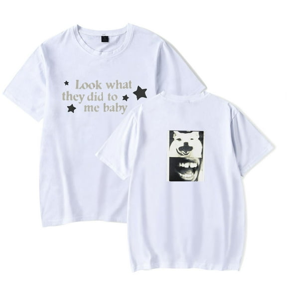 Daniel Caesar LOOK WHAT THEY DID TO ME T-Shirts Merch Women Clothes Trend Casual Short Sleeve Top