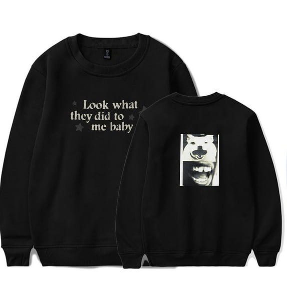 Daniel Caesar LOOK WHAT THEY DID TO ME crew neck sweatshirt Merch Long sleeve Fashion Casual Hooded Sweatshirts