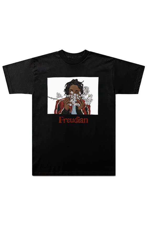 Daniel Caesar Merch FreudianTshirt Unisex Short-sleeved Logo T-shirt Fashion Y2K Printed Casual Stylish Design Tee