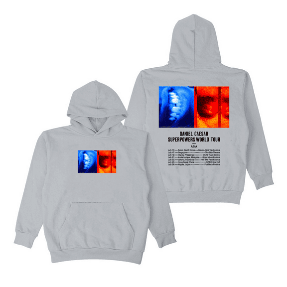 Daniel Caesar Merch Hoodie Superpowers World Tour Hoodies Men Women Sweatshirt Long Sleeve Pullover