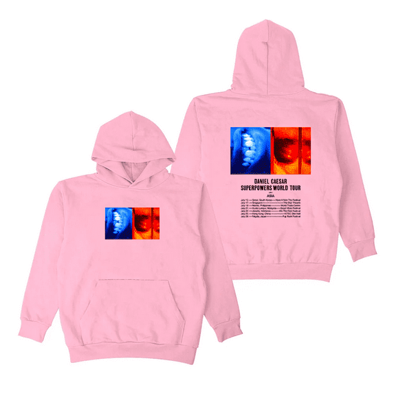 Daniel Caesar Merch Hoodie Superpowers World Tour Hoodies Men Women Sweatshirt Long Sleeve Pullover