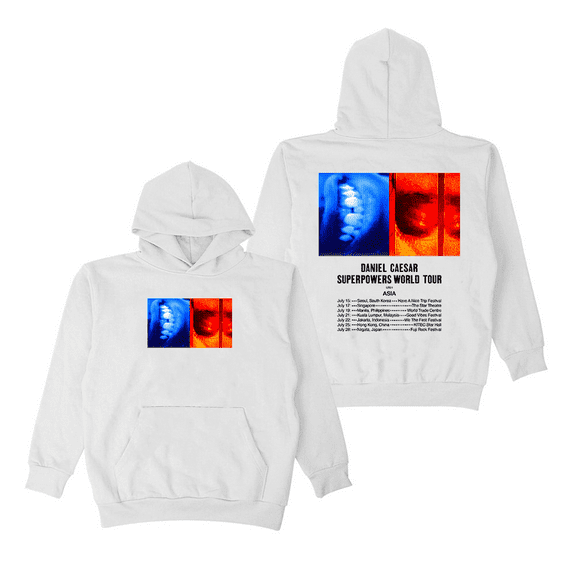 Daniel Caesar Merch Hoodie Superpowers World Tour Hoodies Men Women Sweatshirt Long Sleeve Pullover
