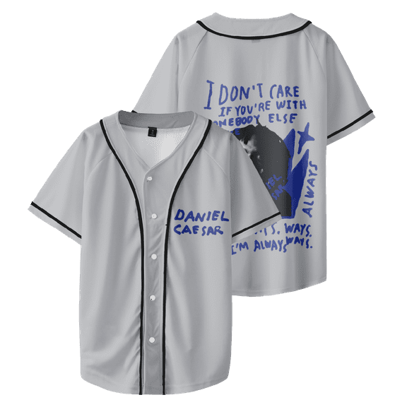 Daniel Caesar Merch Logo Baseball Shirt Unisex T-Shirt Short Sleeve Shirts Casual Top