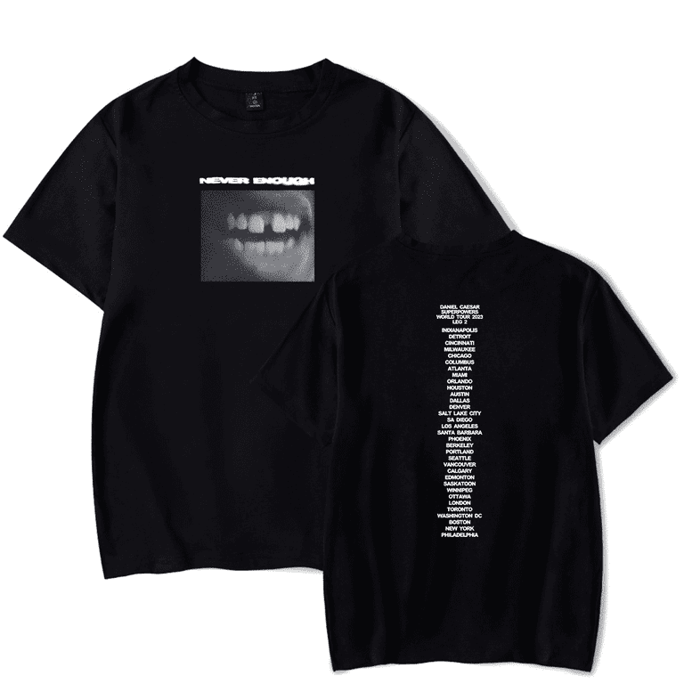 Daniel Caesar Merch Short Sleeve T Shirt Superpowers World Tour