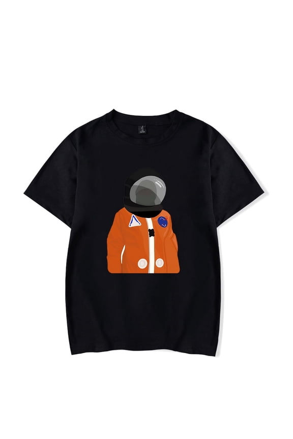 Daniel Caesar Merch T-Shirt Astronaut Printed T Shirts Short Sleeve Top Tee Rapper Streetwear