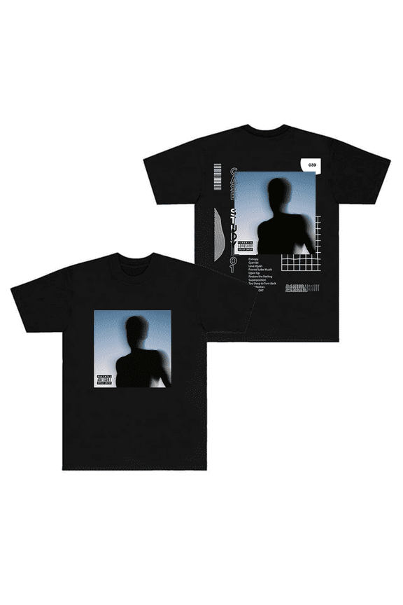 Daniel Caesar Merch T-Shirt CASE STUDY 01 Album Cover T Shirts Short Sleeve Top Tee Rapper Streetwear
