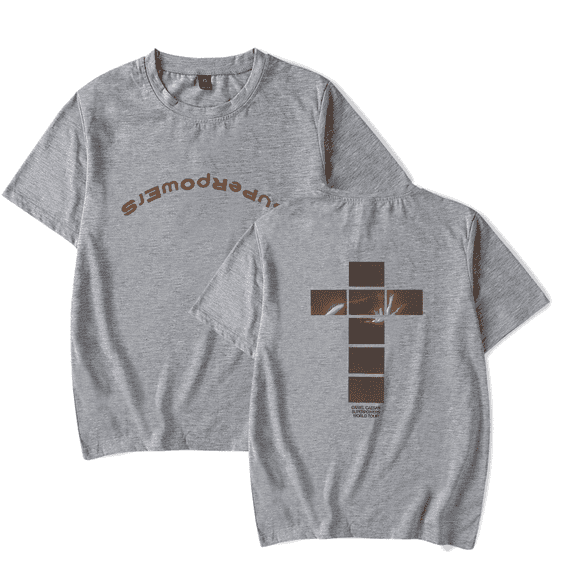 Daniel Caesar Merch T-Shirt Superpowers World Cross Tour Merch Tee Short Sleeve Men Women Tees Streetwear Top