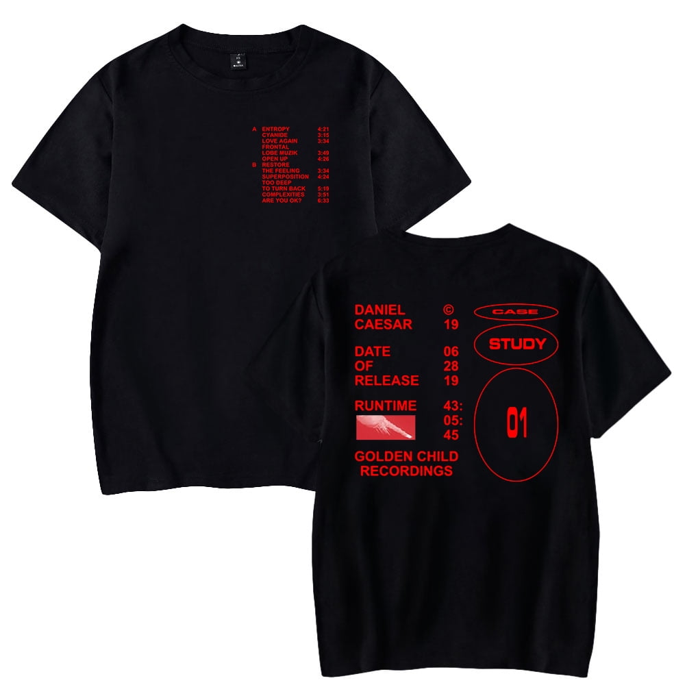 Daniel Caesar Merch T-shirt 2023 North American Tour Short Sleeve Women Men  Fashion Clothes