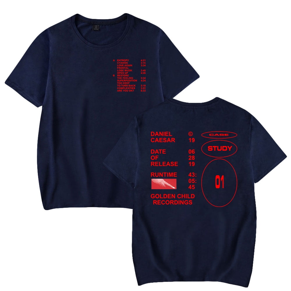 Daniel Caesar Merch T-shirt 2023 North American Tour Short Sleeve Women Men  Fashion Clothes