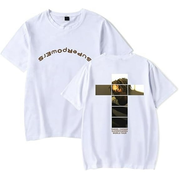 Daniel Caesar Merch T-shirt Summer Fashion Round Neck Short Sleeves Men And Women Hip-hop Wear