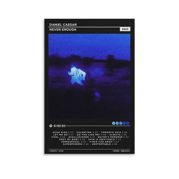 Daniel Caesar Never Enough 16 Canvas Poster Bedroom Decoration Landscape Office Valentine's Birthday Gift