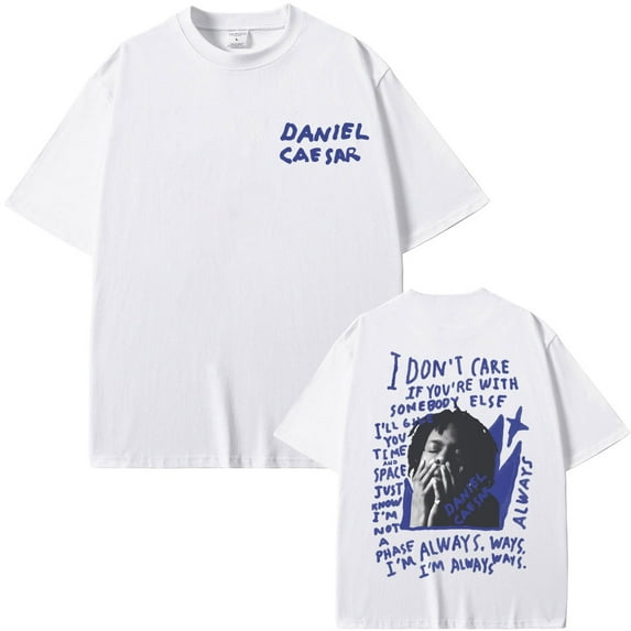 Daniel Caesar Never Enough Always Graphic Print T-shirt Men Women Hip Hop Fashion Oversized T Shirts Male Casual Cotton Tshirt