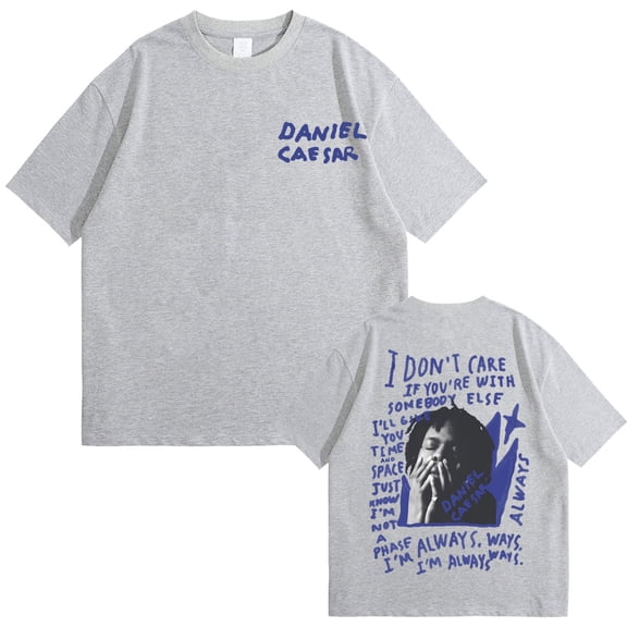Daniel Caesar Never Enough Always Graphic Print T-shirt Men Women Hip Hop Fashion Oversized T Shirts Male Casual Cotton Tshirt