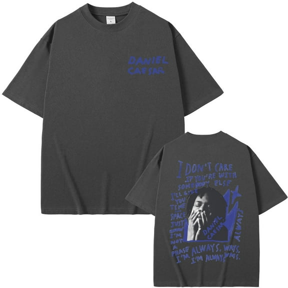 Daniel Caesar Never Enough Always Graphic Print T-shirt Men Women Hip Hop Fashion Oversized T Shirts Male Casual Cotton Tshirt
