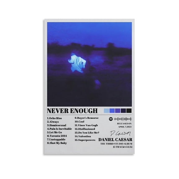Daniel Caesar Poster (9) Gifts Canvas Painting Poster Wall Art Decorative Picture Prints Modern Decor 08x12inch(20x30cm)