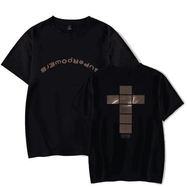 Daniel Caesar Superpowers World Cross Tour Merchandise Short Sleeve T-Shirts for Men and Women Streetwear Tops