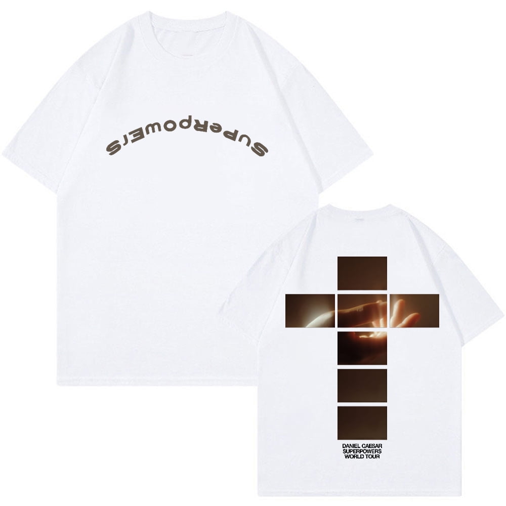 Daniel Caesar Superpowers World Tour Cross Tee Crewneck Short