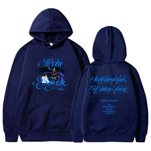 Daniel Caesar Superpowers World Tour Hoodie Unisex Long Sleeve Streetwear Women Men Hooded Sweatshirt Hip Hop Clothes