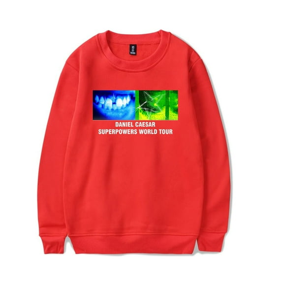 Daniel Caesar Superpowers World Tour Sweatshirt Crewneck Sweater Unisex Fashion Long Sleeve