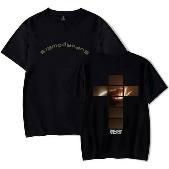 Daniel Caesar Superpowers World Tour Tee Shirt Summer Fashion Style Casual Tshirt