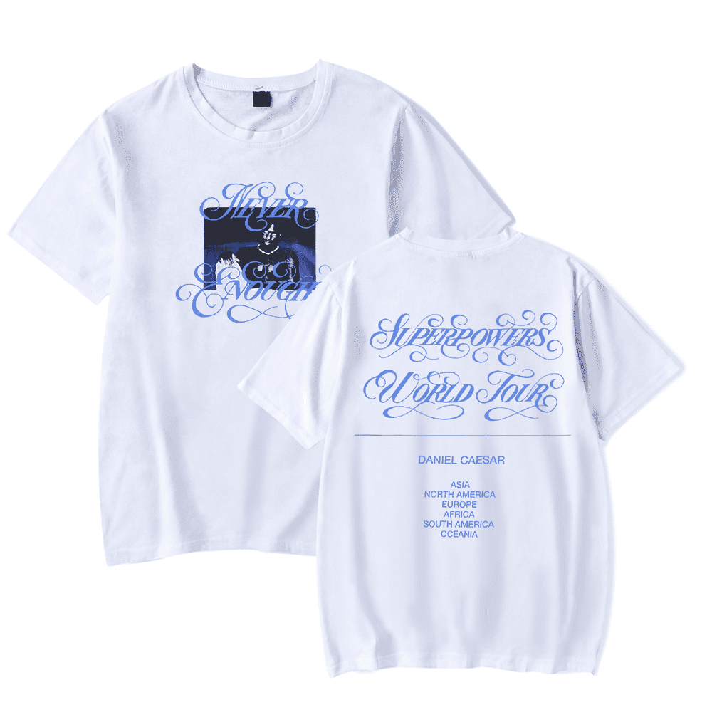 DANIEL CAESAR 水色 Tシャツ Daniel Caesar Design Logo T-Shirt DC167 | Daniel Caesar Store