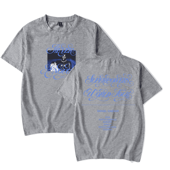 Daniel Caesar T-Shirt Superpowers World Tour Merch T Shirt Short Sleeve Men Women Streetwear Top Tees