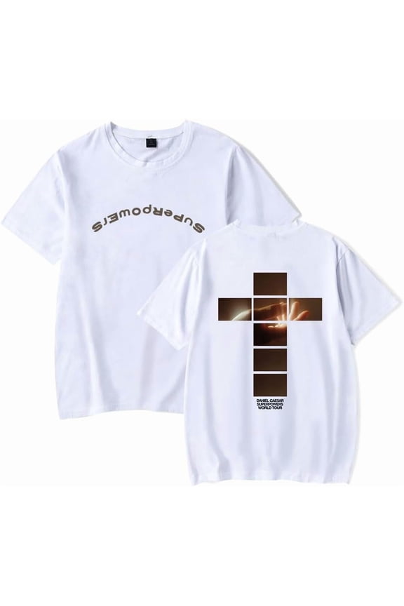Daniel Caesar Tour Cross Merch Men's and women's cotton short sleeved summer T-shirts - casual and fashionable