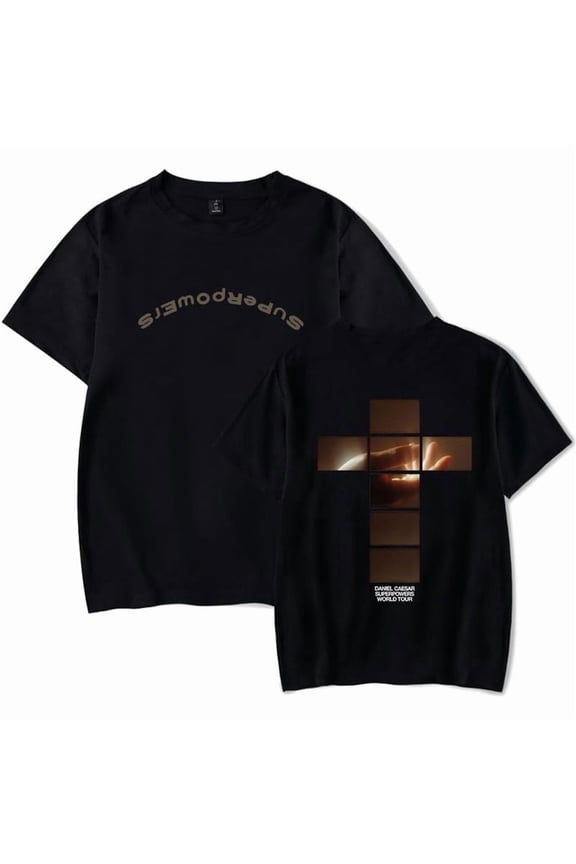 Daniel Caesar Tour Cross Merch Unisex Cotton Short Sleeve Summer T-Shirt - Casual Fashion