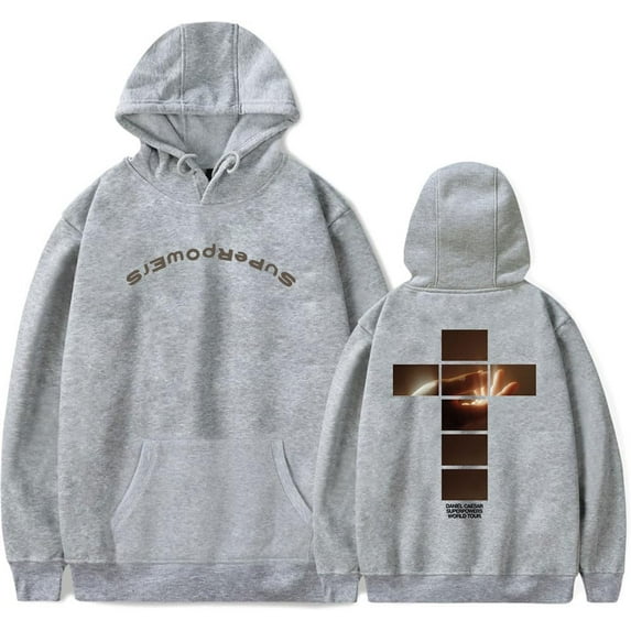 Daniel Caesar Tour Cross Merch Unisex Fleece Hoodie - Spring Autumn Casual Fashion