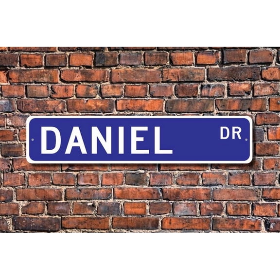Daniel Daniel Sign Daniel Fan Daniel Decor Child Gift Grandchild Gift Daniel Birthday Gift Metal Aluminum Sign - Size: 16 x 4 Inches