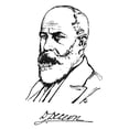 thumbnail image 1 of Daniel De Leon. Namerican Socialist Leader And Writer. Pen Drawing By Walter Steinhilber. Print, 1 of 3