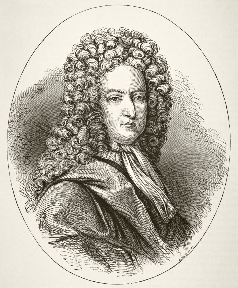 Daniel Defoe 1660 To 1731 English Novelist And Journalist From The National And Domestic History Of England By William Aubrey Published London Circa 1890 Canvas Art - Ken Welsh Design Pics (13 x 16)