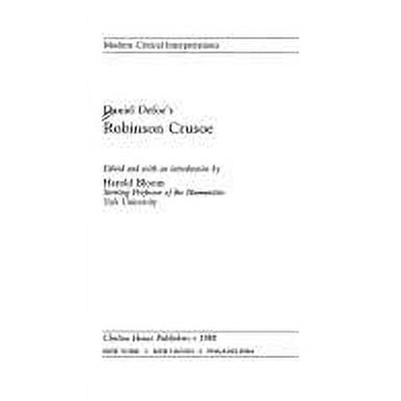 Pre-Owned Daniel Defoe's Robinson Crusoe (Hardcover) 0877549486 9780877549482