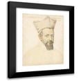 thumbnail image 1 of Daniel Dumonstier 19x24 Black Modern Framed Museum Art Print Titled - Bust of Cardinal De La Rochefoucault (1624), 1 of 5