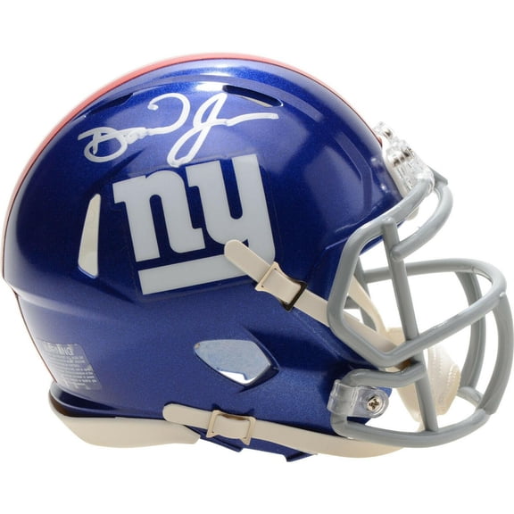 Daniel Jones Autographed Mini Helmet - Speed Rookie Fanatics COA - Fanatics Authentic Certified