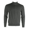 thumbnail image 1 of Daniel K Men's Long Sleeve Cotton Blend Mock Neck Full Zip Sweater D H Grey S, 1 of 2