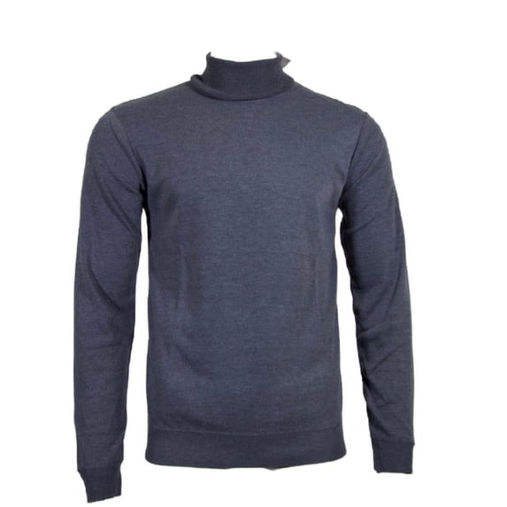 Daniel K Men's Sweatshirt Turtle Neck Long Sleeve Casual Pullover Sweatshirt, Dark Grey, 2XL
