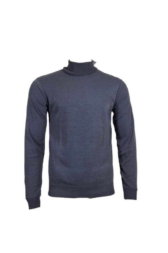 Men's Sweatshirt Turtle Neck Long Sleeve Casual Pullover Sweatshirt, Dark Grey, M