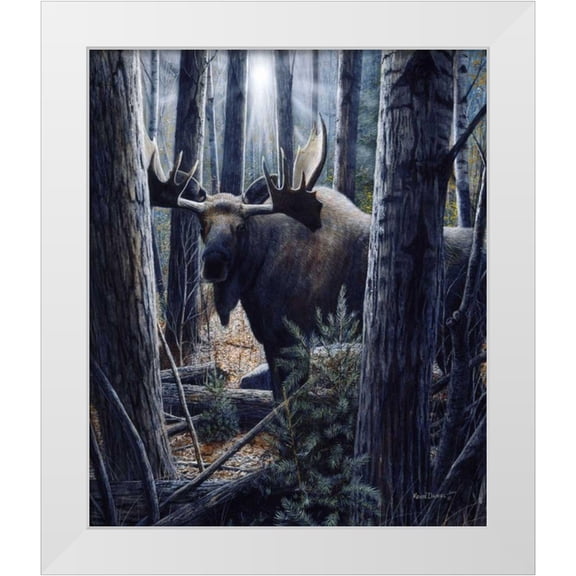 Daniel, Kevin 12x14 White Modern Wood Framed Museum Art Print Titled - King of the Northwoods