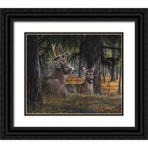 Daniel, Kevin 14x12 Black Ornate Wood Framed with Double Matting Museum Art Print Titled - Autumn Royalty