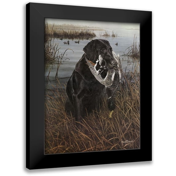 Daniel, Kevin 15x18 Black Modern Framed Museum Art Print Titled - A Friend in the Marsh