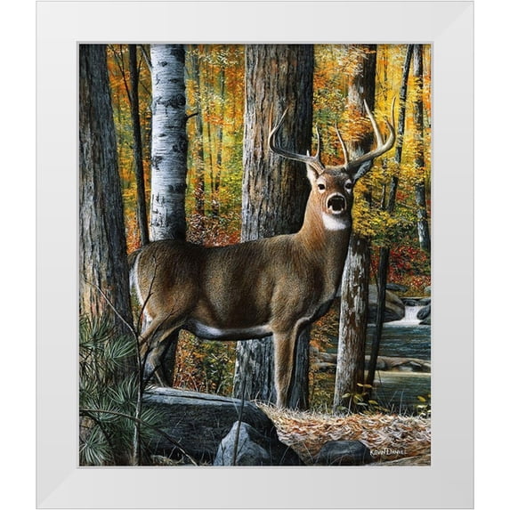 Daniel, Kevin 20x23 White Modern Wood Framed Museum Art Print Titled - Broken Silence