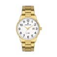 thumbnail image 1 of Daniel Klein 41mm Analog Mens Watch, Stainless Steel Strap, Big Easy to Read Numbers, Date - Gold / White Dial, 1 of 2