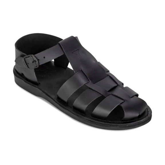 Daniel - Leather Fisherman Sport Sandal | Black