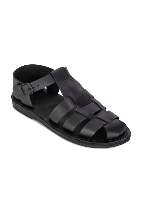 Daniel - Leather Fisherman Sport Sandal | Black